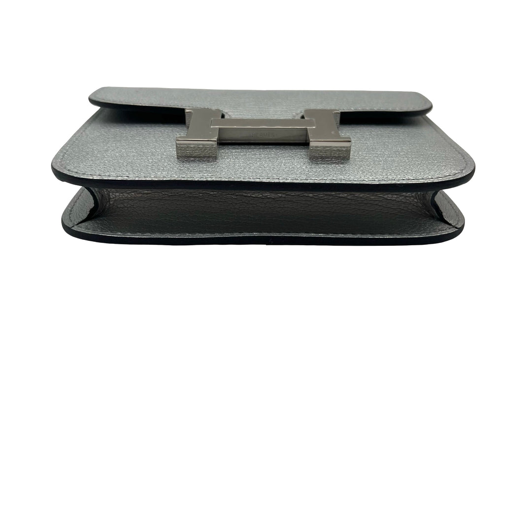 Cinturón Hermès Kelly 18 y Cartera Constance Slim Argent