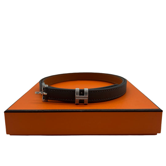 Cinturón Hermès Pop H Guilloché de cintura  T.80