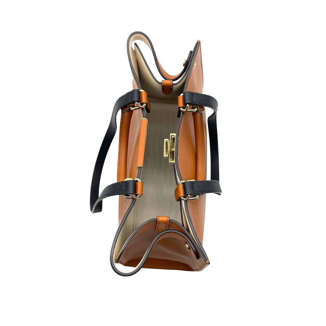 Bolsa Fendi Vitello Seta Century Small Peekaboo X-Tote