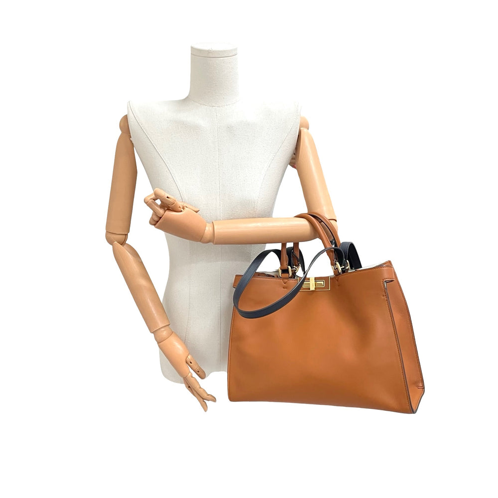 Bolsa Fendi Vitello Seta Century Small Peekaboo X-Tote