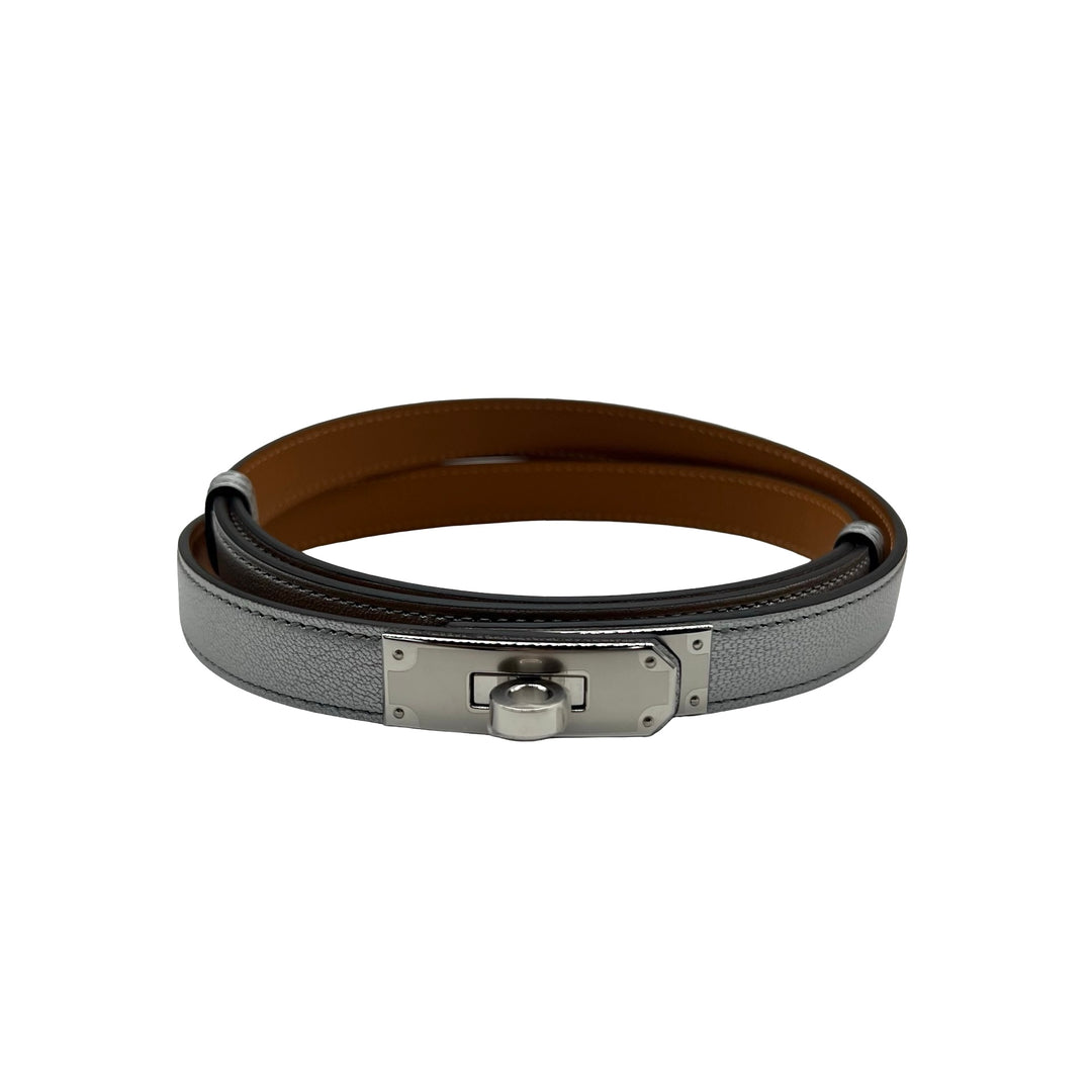 Cinturón Hermès Kelly 18 y Cartera Constance Slim Argent