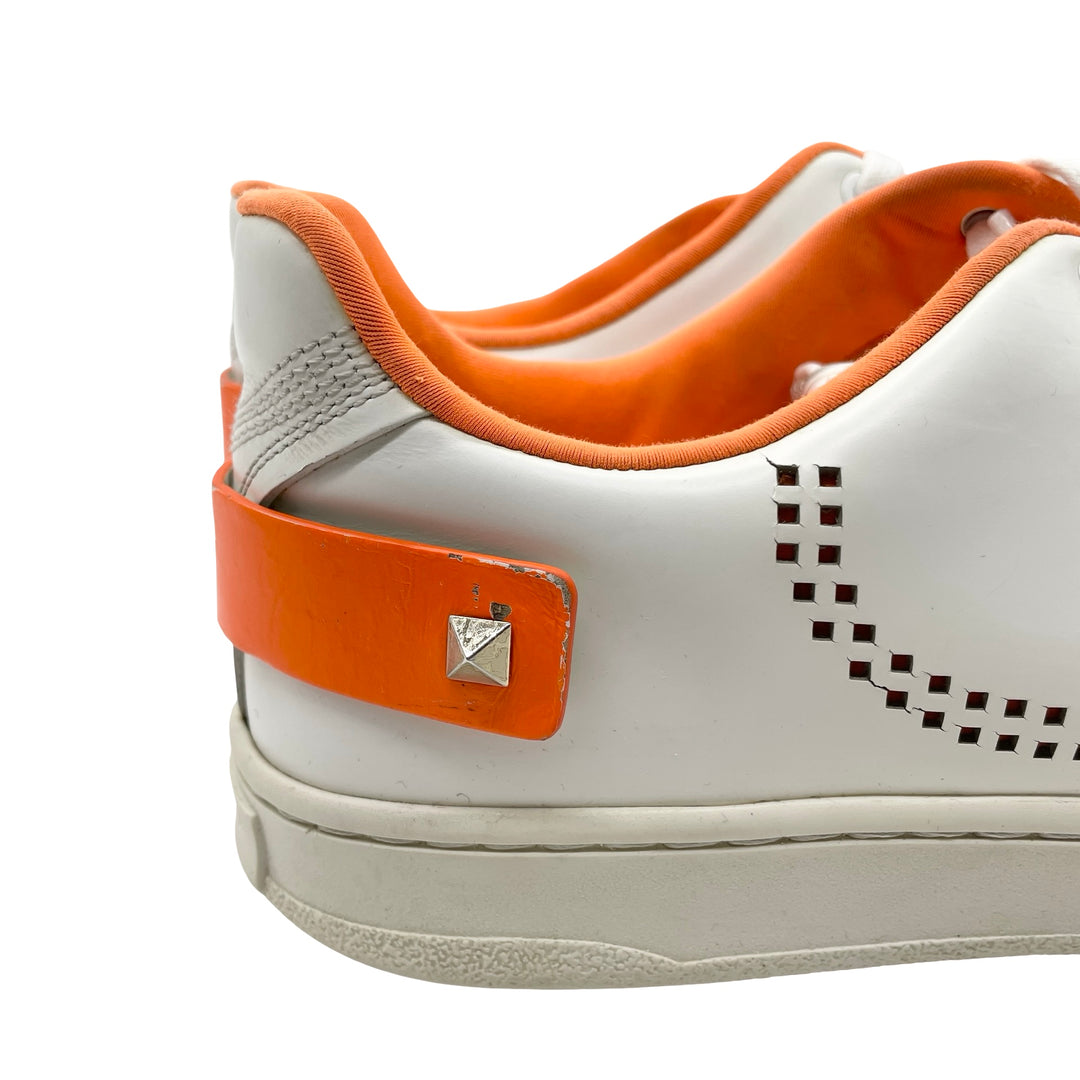 Tenis Valentino Two Tone Perforated Logo Sneakers T.39