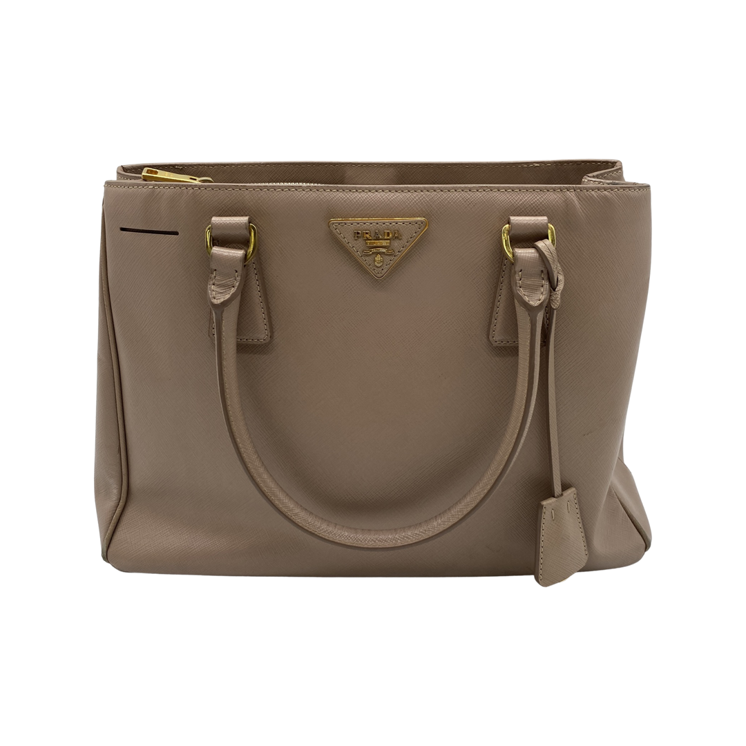 Bolsa Prada Saffiano Double Zip Galleria