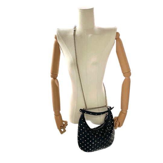Bolsa Valentino Rockstud Spike Hobo Pequeño