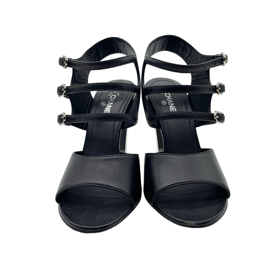 Sandalias Chanel Strappy Buckle T.36.5