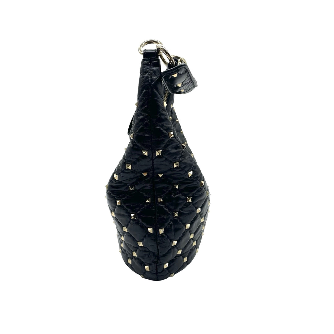 Bolsa Valentino Rockstud Spike Hobo Pequeño