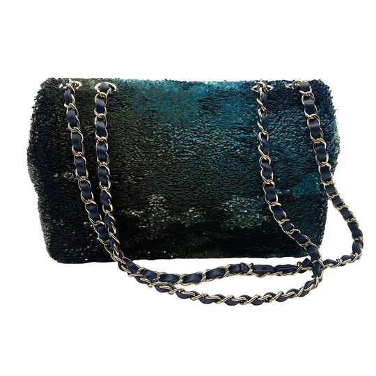 Bolsa Chanel Shaded Sequins Mediana