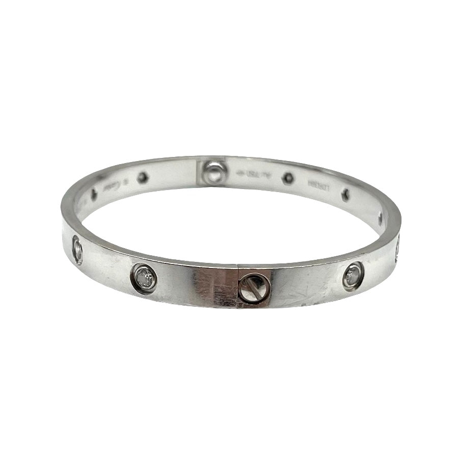 Pulsera Cartier Love 10 Diamantes T.18