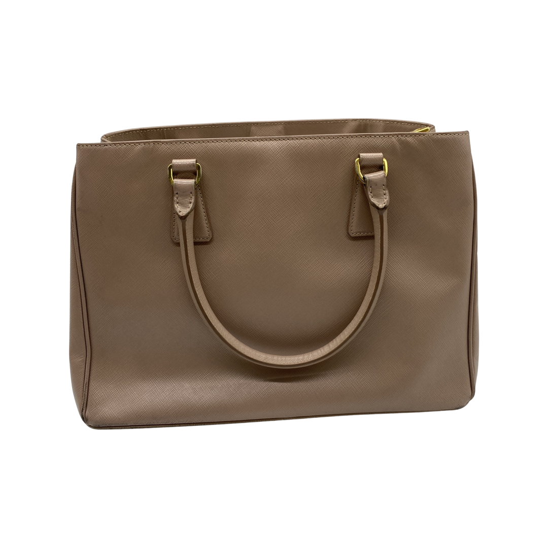 Bolsa Prada Saffiano Double Zip Galleria