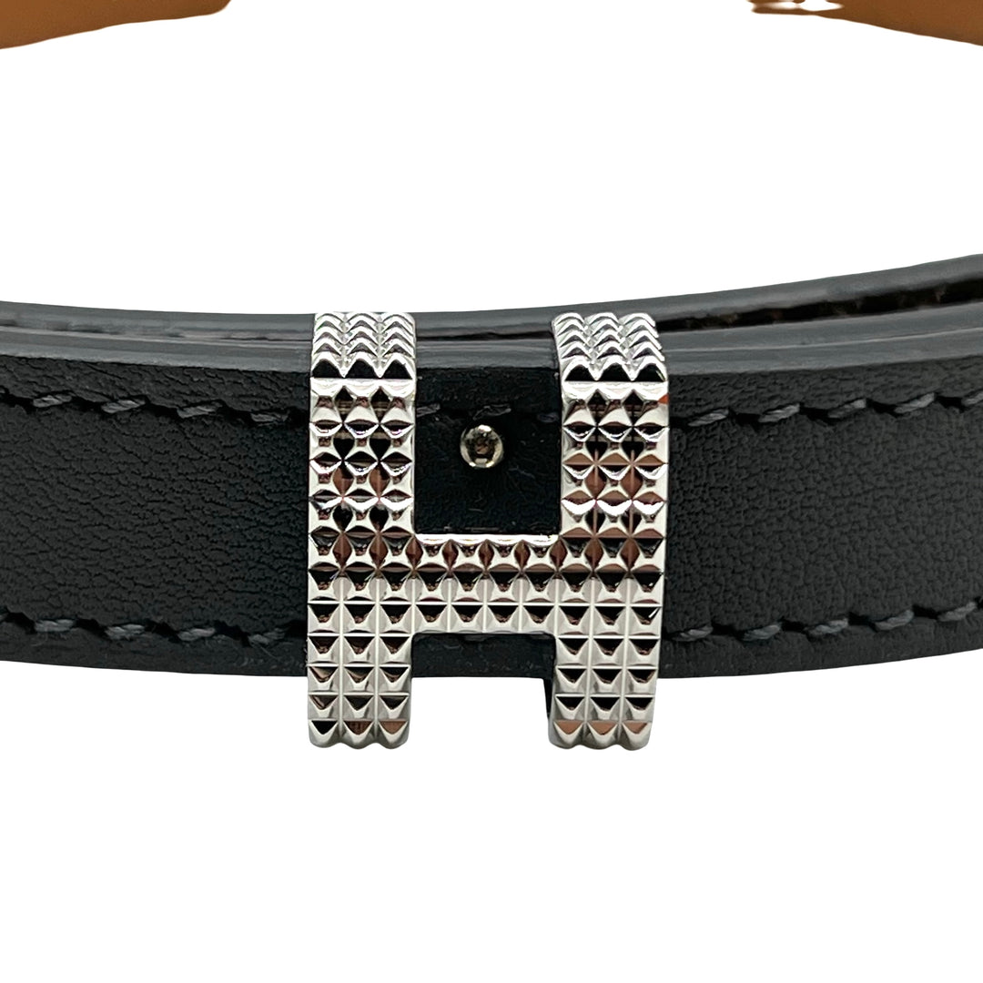 Cinturón Hermès Pop H Guilloché de cintura  T.80