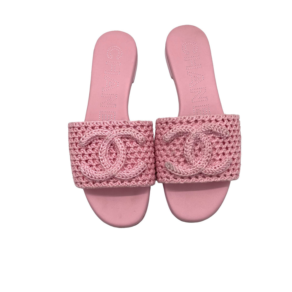 Sandalias Chanel 2024 Interlocking CC Logo T.38