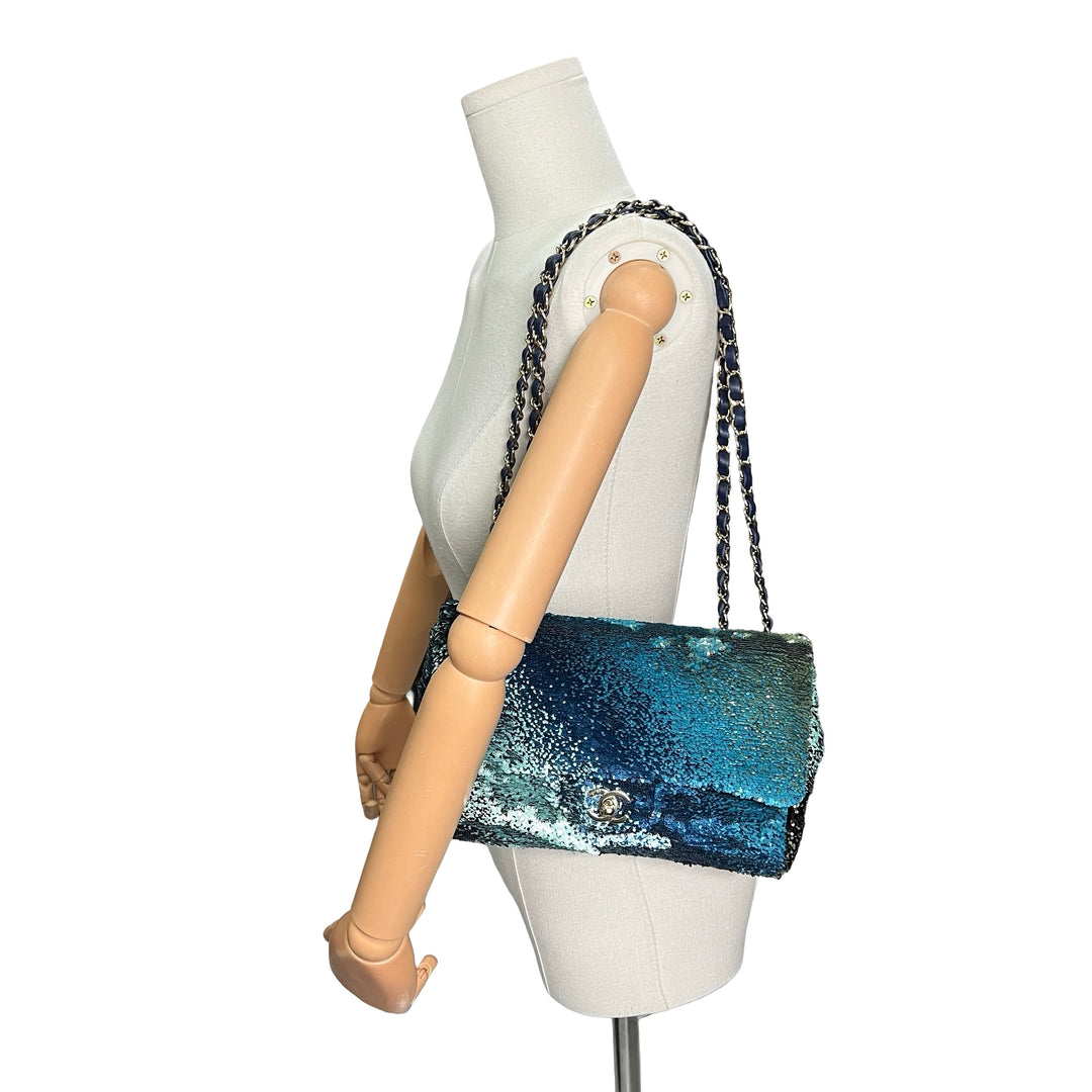Bolsa Chanel Shaded Sequins Mediana