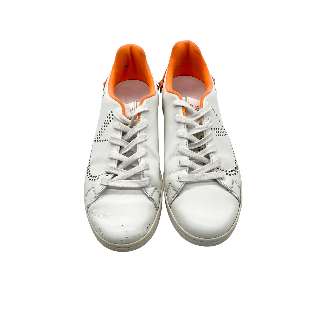 Tenis Valentino Two Tone Perforated Logo Sneakers T.39